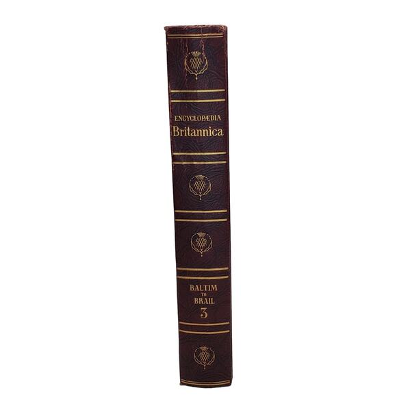 1959 Edition Encyclopedia Britannica Vtg HC Volume 3 BALTIM to BRAIL Educational - Picture 2 of 13